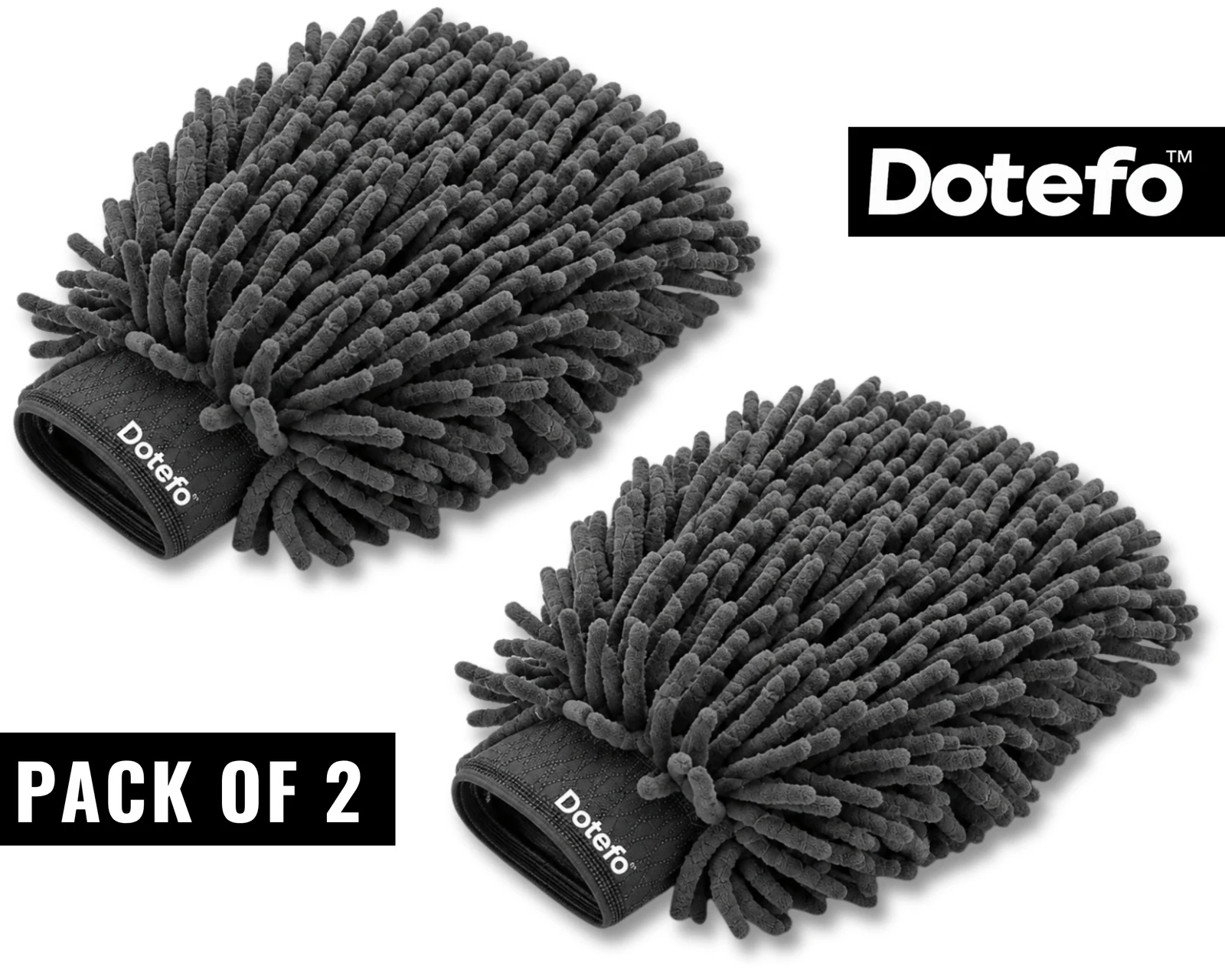 Dotefo Wash Mitt Gloves — Pack of 2 photo 6