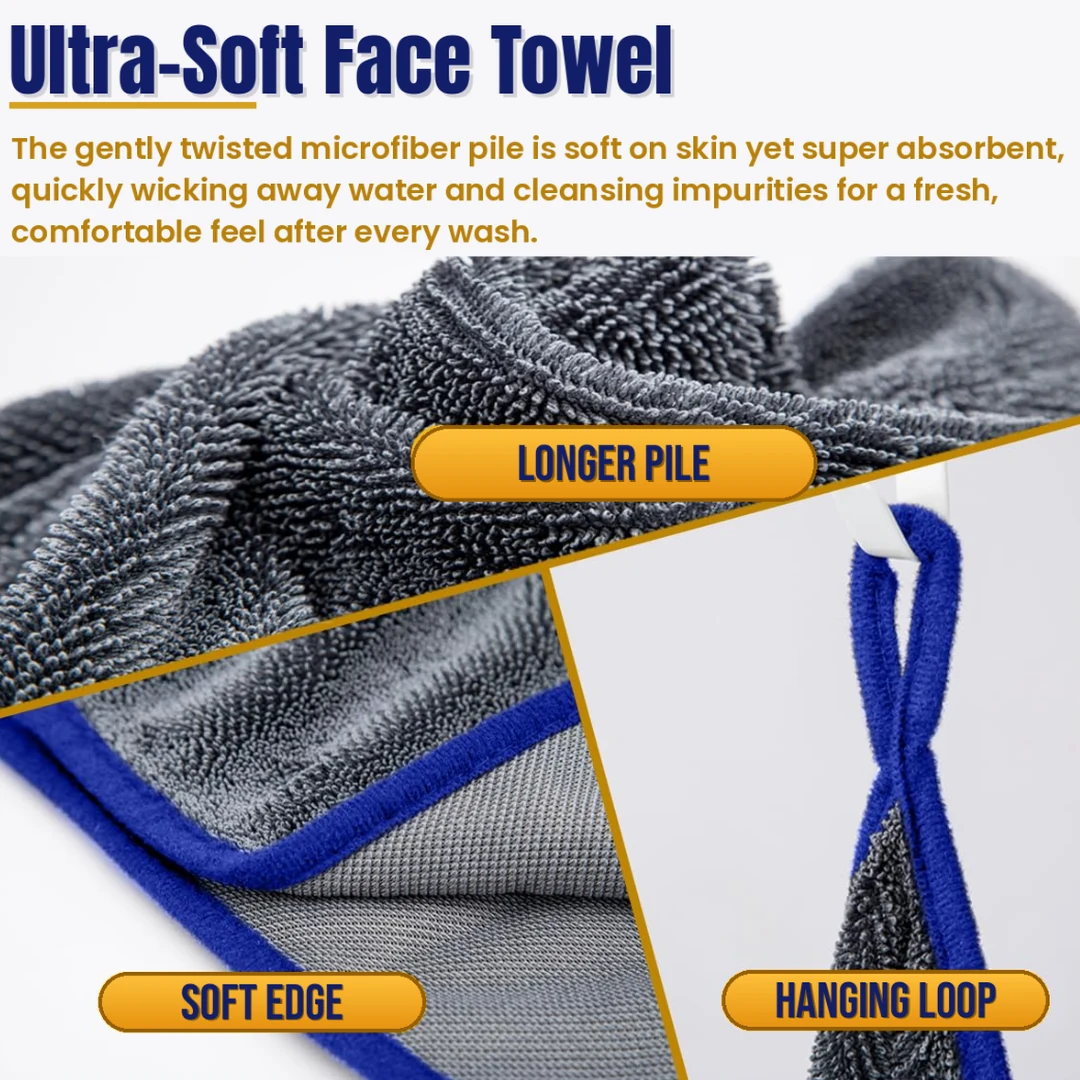 Dotefo 600 GSM One-Side Twisted Loop Microfiber Towel — 60 × 40 cm photo 2