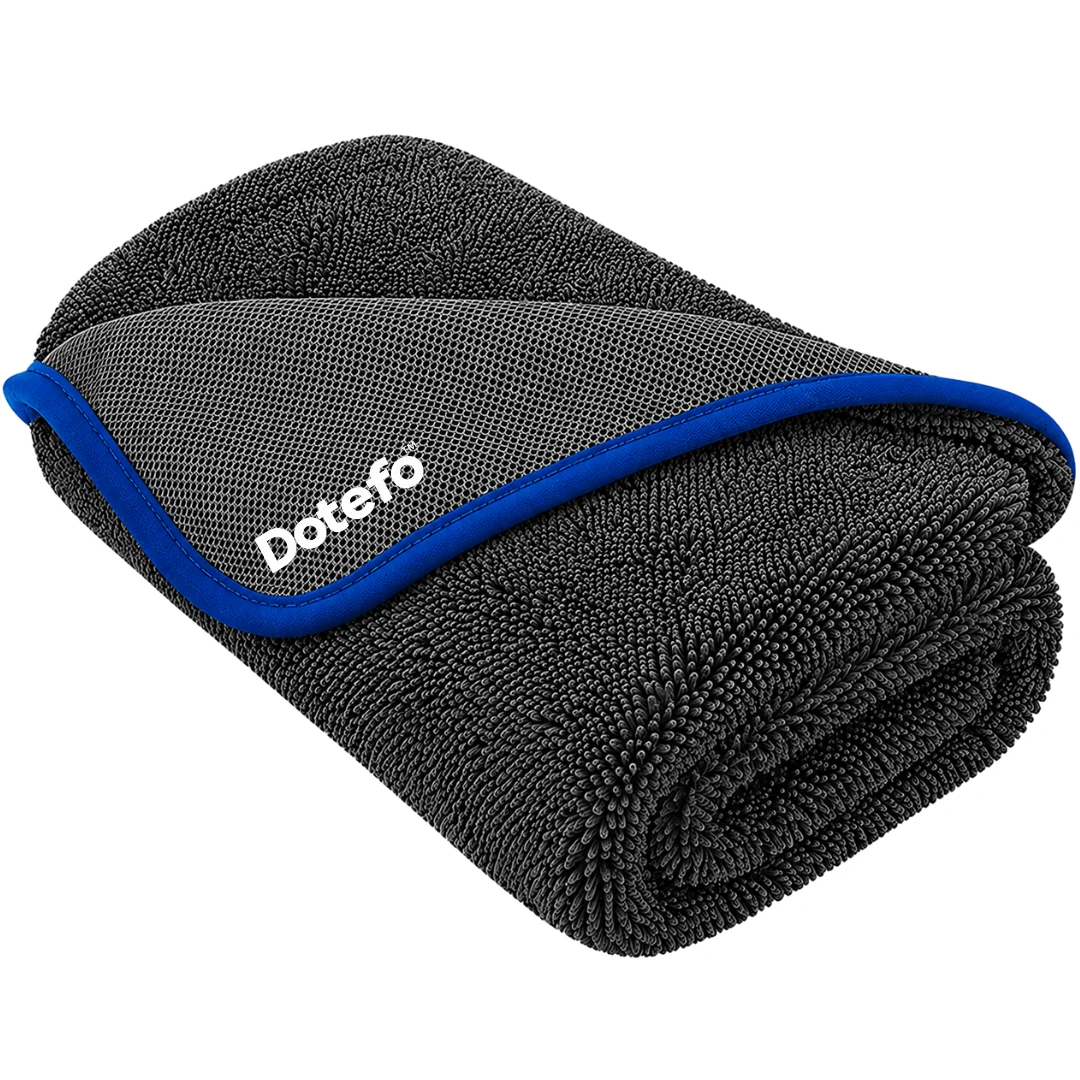 Dotefo 600 GSM One-Side Twisted Loop Microfiber Towel — 60 × 40 cm