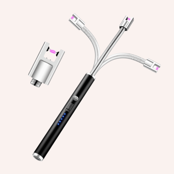 Candle & Stove Lighter silver colour Rechargeable