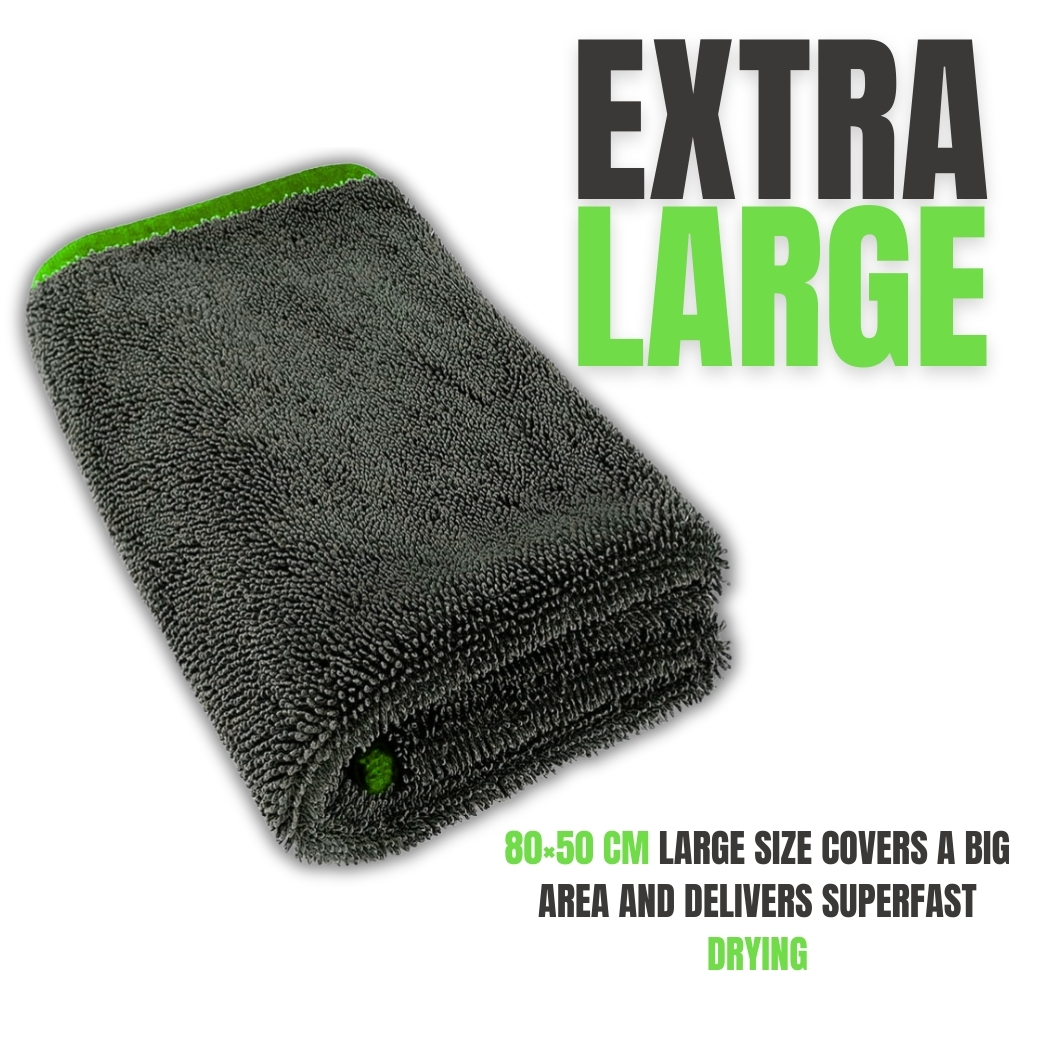 800 GSM One-Sided Twisted Loop Microfiber Towel – 80×50 cm - Image 4